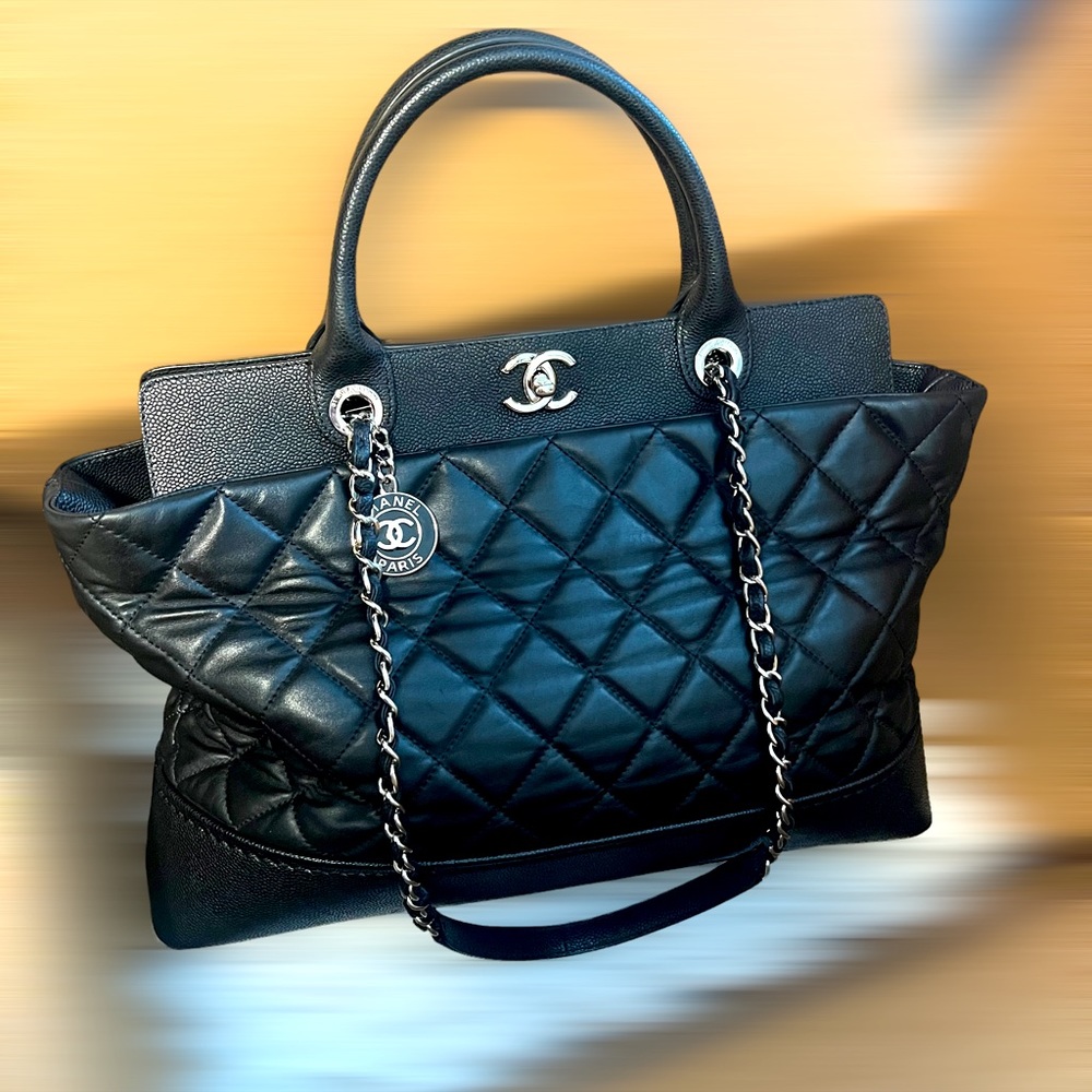 Chanel Be CC Tote Quilted Calfskin
